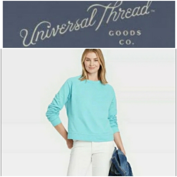Universal Thread Sweaters - Universal Thread Crewneck Sweatshirt | XS-S | Turquoise